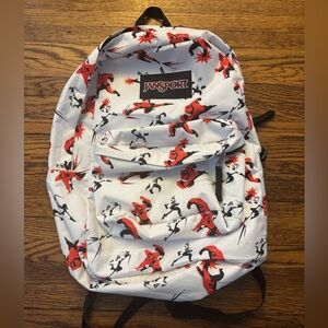 JANSPORT (INCREDIBLES 2) Backpack with Red and Black Graphics. DISNEY PIXAR